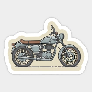 A classic motorcycle Sticker